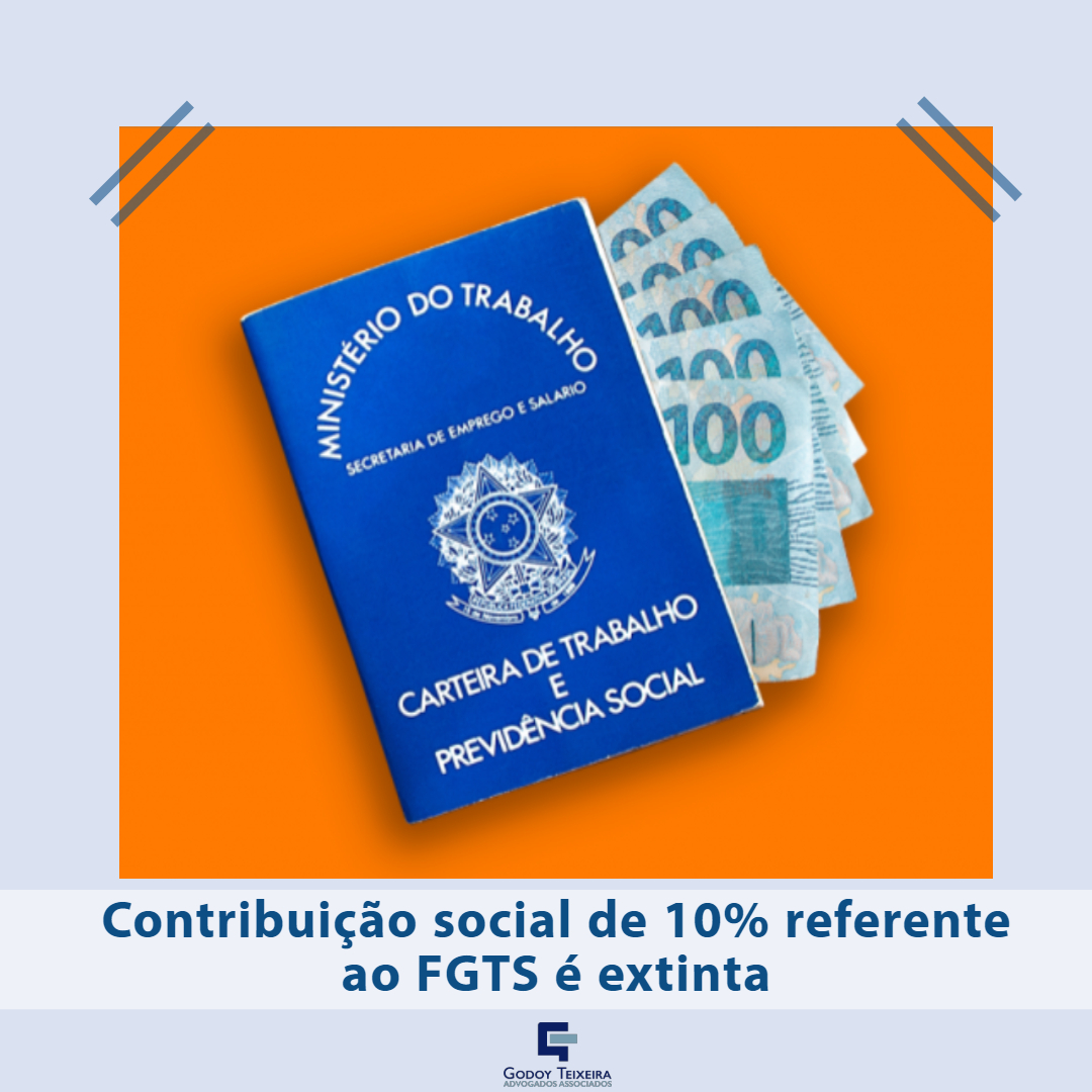 MP 905/19 extingue a contribuição social de 10% referente ao FGTS 